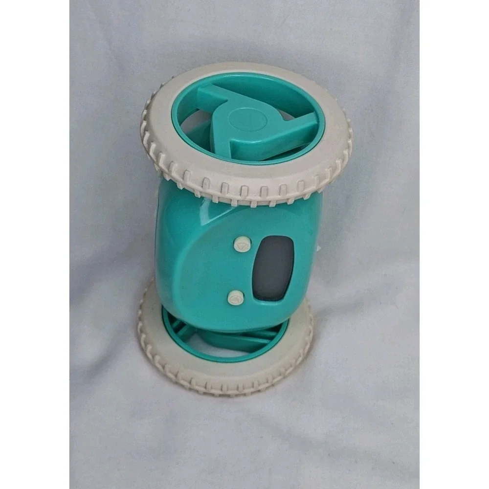 Robot Clocky Alarm Clock Aqua Tested works great! Fun Gift Obnoxious Wake up
